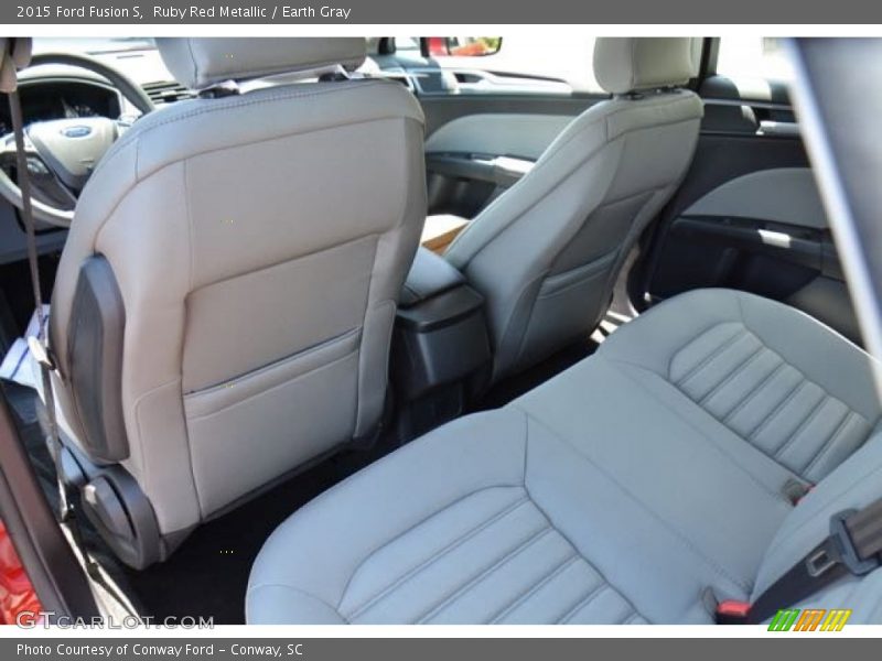 Ruby Red Metallic / Earth Gray 2015 Ford Fusion S