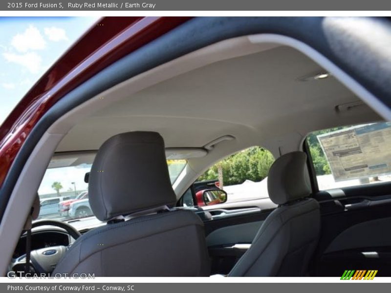 Ruby Red Metallic / Earth Gray 2015 Ford Fusion S