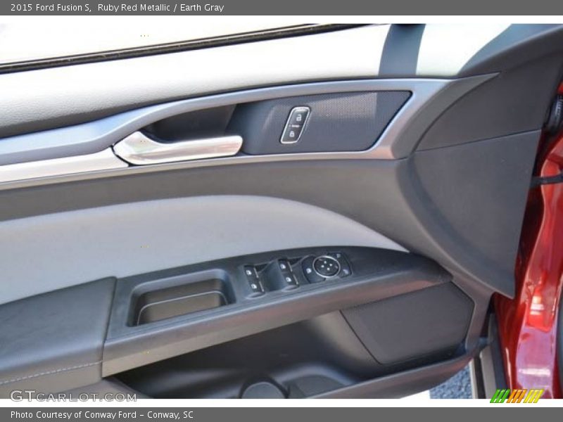 Ruby Red Metallic / Earth Gray 2015 Ford Fusion S