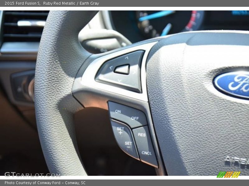 Ruby Red Metallic / Earth Gray 2015 Ford Fusion S