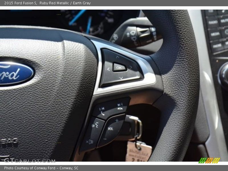 Ruby Red Metallic / Earth Gray 2015 Ford Fusion S