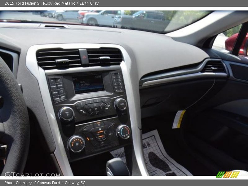 Ruby Red Metallic / Earth Gray 2015 Ford Fusion S