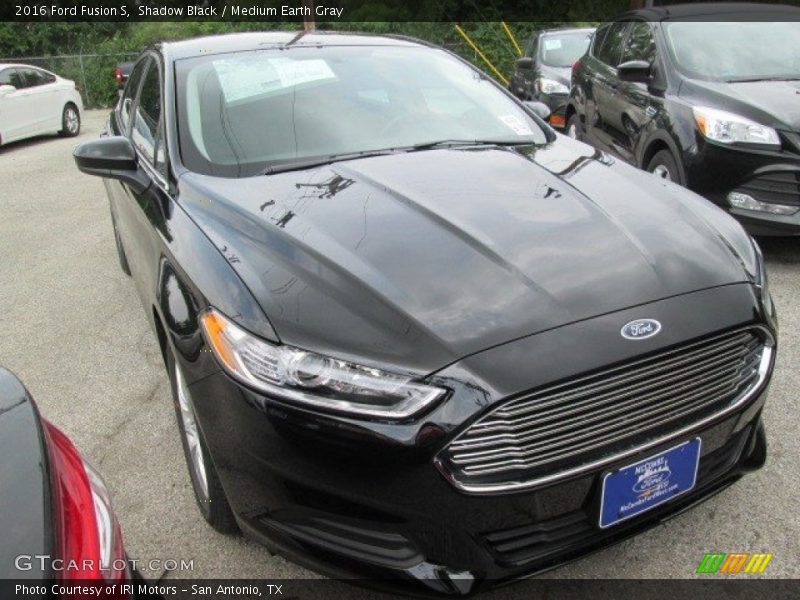 Shadow Black / Medium Earth Gray 2016 Ford Fusion S