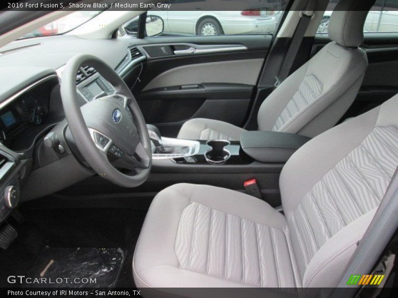 Shadow Black / Medium Earth Gray 2016 Ford Fusion S