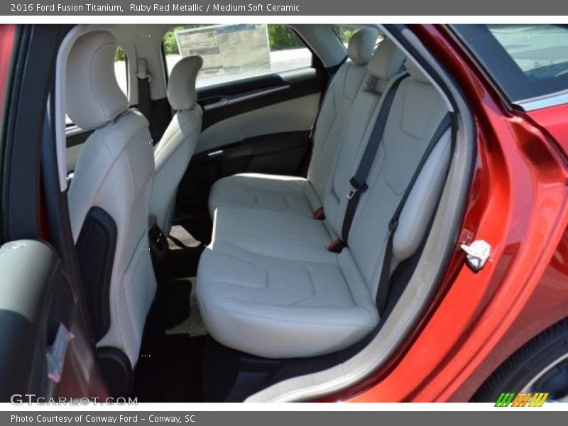 Ruby Red Metallic / Medium Soft Ceramic 2016 Ford Fusion Titanium