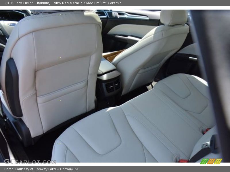 Ruby Red Metallic / Medium Soft Ceramic 2016 Ford Fusion Titanium