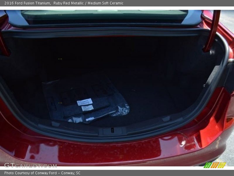Ruby Red Metallic / Medium Soft Ceramic 2016 Ford Fusion Titanium