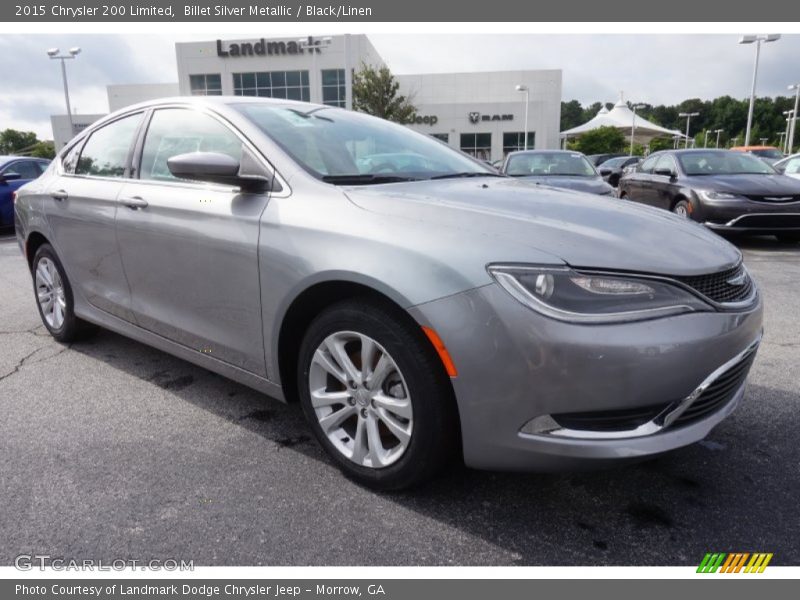 Billet Silver Metallic / Black/Linen 2015 Chrysler 200 Limited