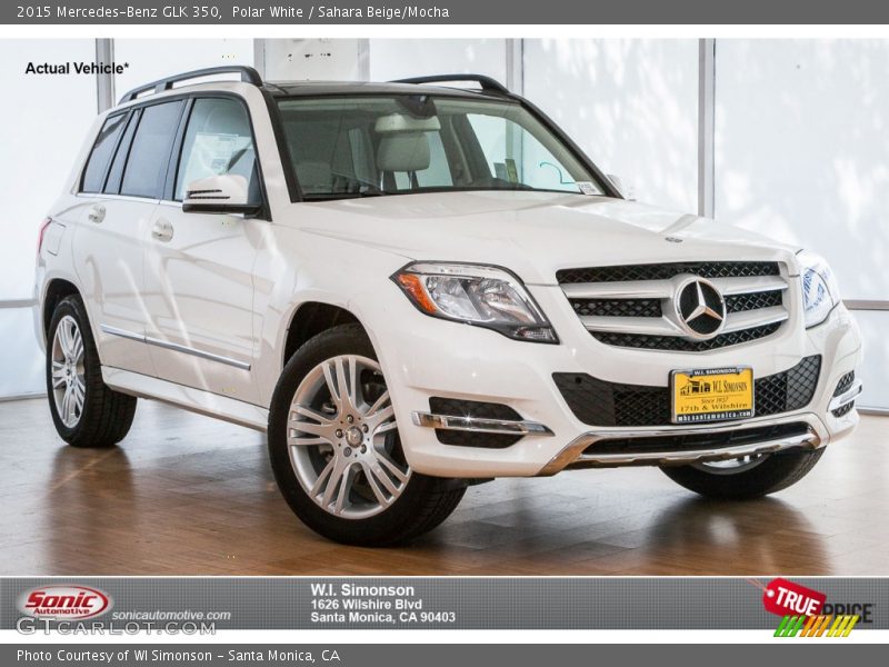 Polar White / Sahara Beige/Mocha 2015 Mercedes-Benz GLK 350