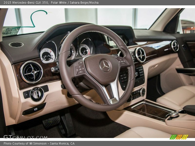 Polar White / Sahara Beige/Mocha 2015 Mercedes-Benz GLK 350