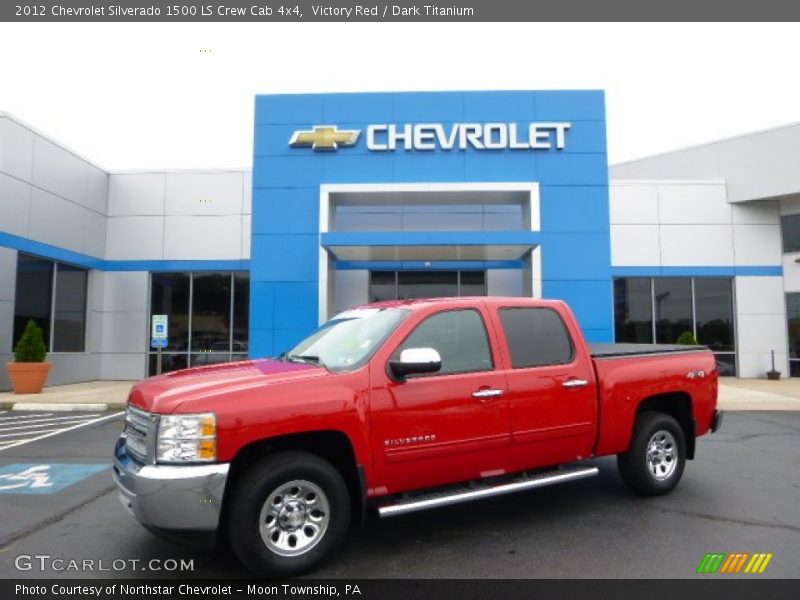 Victory Red / Dark Titanium 2012 Chevrolet Silverado 1500 LS Crew Cab 4x4