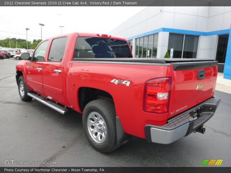 Victory Red / Dark Titanium 2012 Chevrolet Silverado 1500 LS Crew Cab 4x4