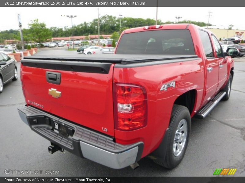 Victory Red / Dark Titanium 2012 Chevrolet Silverado 1500 LS Crew Cab 4x4