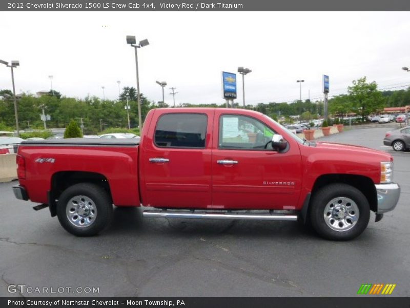 Victory Red / Dark Titanium 2012 Chevrolet Silverado 1500 LS Crew Cab 4x4