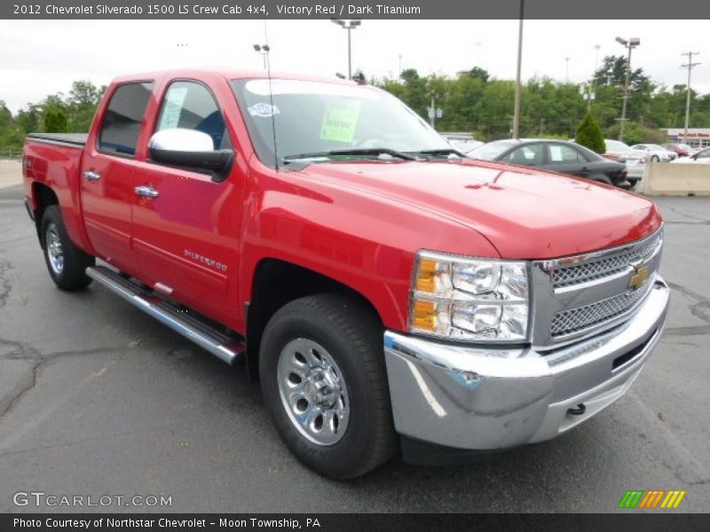 Victory Red / Dark Titanium 2012 Chevrolet Silverado 1500 LS Crew Cab 4x4