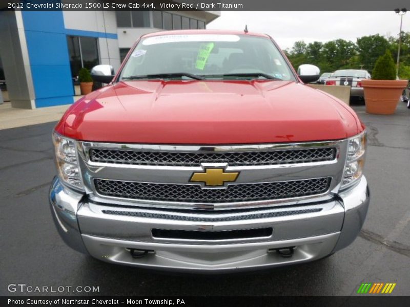 Victory Red / Dark Titanium 2012 Chevrolet Silverado 1500 LS Crew Cab 4x4