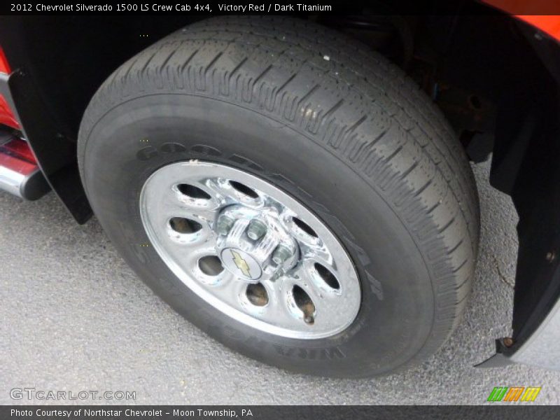 Victory Red / Dark Titanium 2012 Chevrolet Silverado 1500 LS Crew Cab 4x4