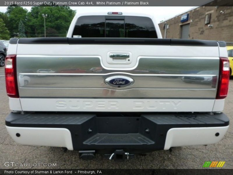 White Platinum / Platinum Black 2015 Ford F250 Super Duty Platinum Crew Cab 4x4