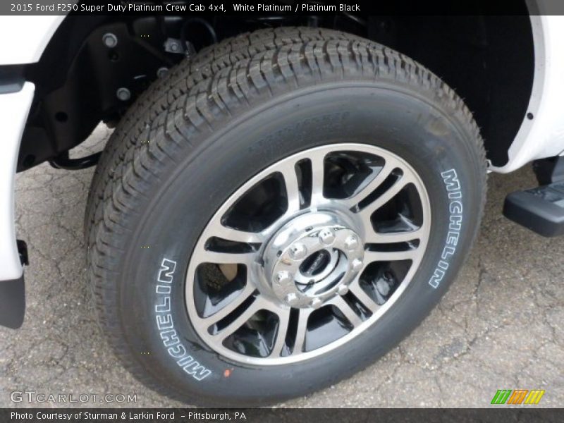 White Platinum / Platinum Black 2015 Ford F250 Super Duty Platinum Crew Cab 4x4