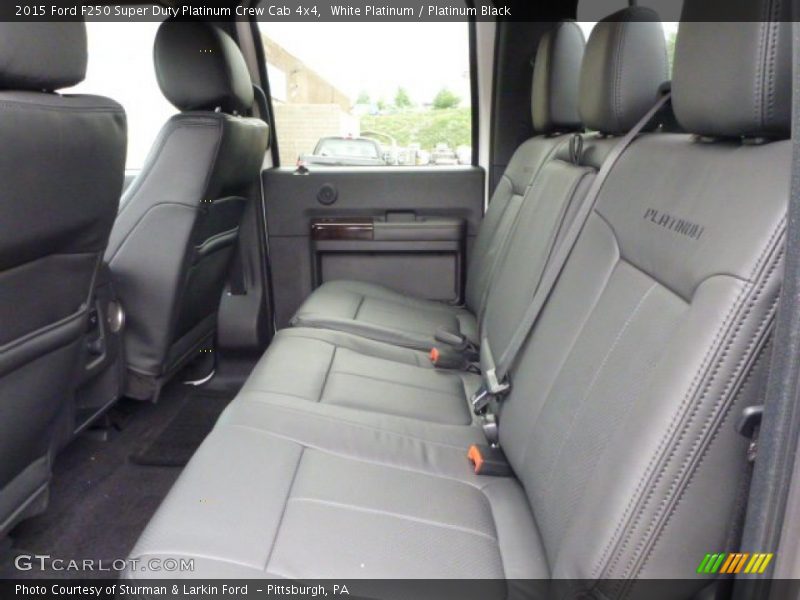 White Platinum / Platinum Black 2015 Ford F250 Super Duty Platinum Crew Cab 4x4