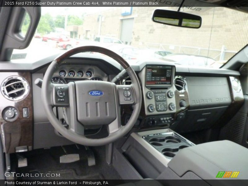 White Platinum / Platinum Black 2015 Ford F250 Super Duty Platinum Crew Cab 4x4