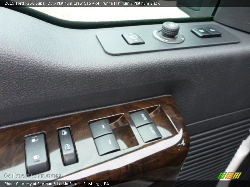 White Platinum / Platinum Black 2015 Ford F250 Super Duty Platinum Crew Cab 4x4