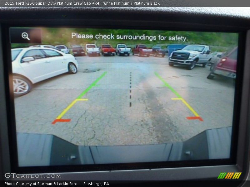 White Platinum / Platinum Black 2015 Ford F250 Super Duty Platinum Crew Cab 4x4