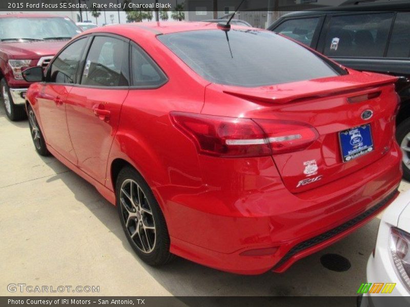 Race Red / Charcoal Black 2015 Ford Focus SE Sedan