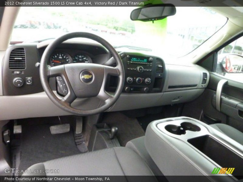 Victory Red / Dark Titanium 2012 Chevrolet Silverado 1500 LS Crew Cab 4x4