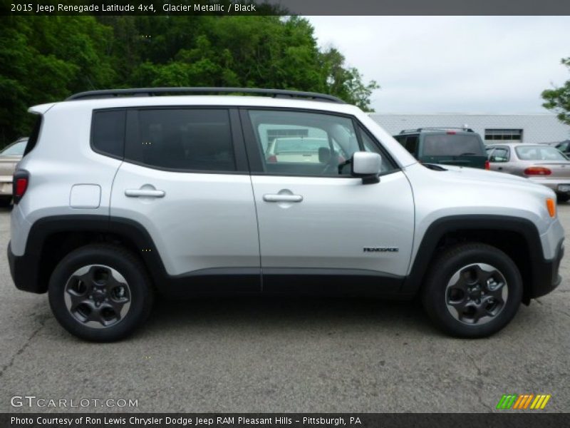 Glacier Metallic / Black 2015 Jeep Renegade Latitude 4x4
