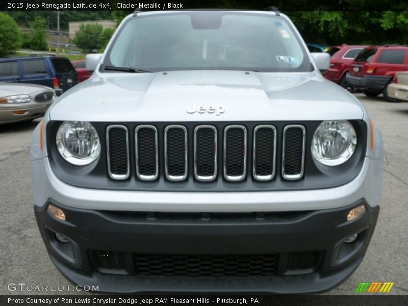 Glacier Metallic / Black 2015 Jeep Renegade Latitude 4x4