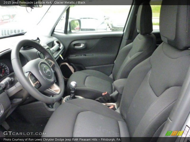 Front Seat of 2015 Renegade Latitude 4x4