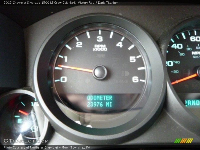 Victory Red / Dark Titanium 2012 Chevrolet Silverado 1500 LS Crew Cab 4x4