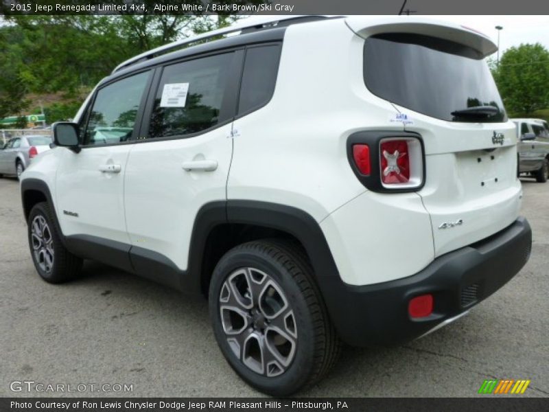 Alpine White / Bark Brown/Ski Gray 2015 Jeep Renegade Limited 4x4