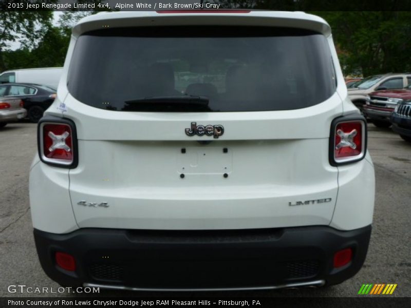 Alpine White / Bark Brown/Ski Gray 2015 Jeep Renegade Limited 4x4