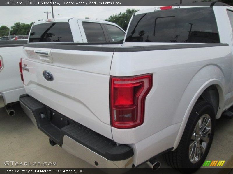 Oxford White / Medium Earth Gray 2015 Ford F150 XLT SuperCrew