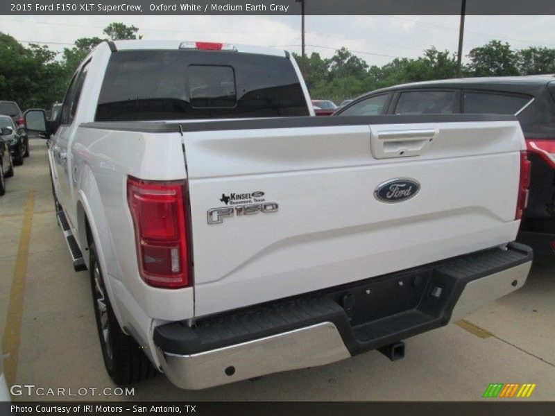 Oxford White / Medium Earth Gray 2015 Ford F150 XLT SuperCrew