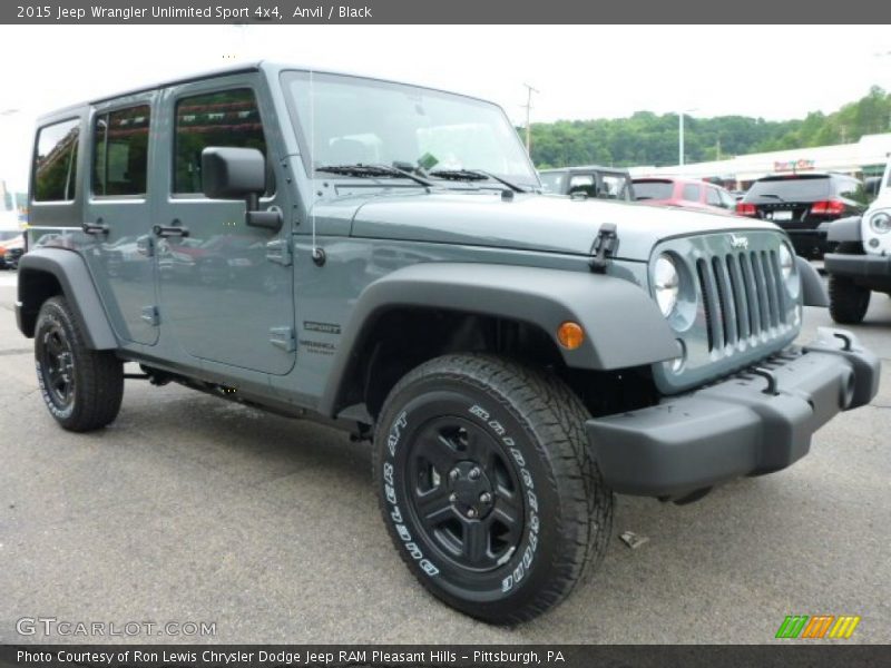 Anvil / Black 2015 Jeep Wrangler Unlimited Sport 4x4