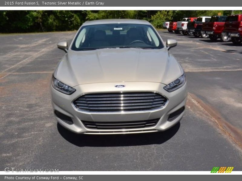 Tectonic Silver Metallic / Earth Gray 2015 Ford Fusion S