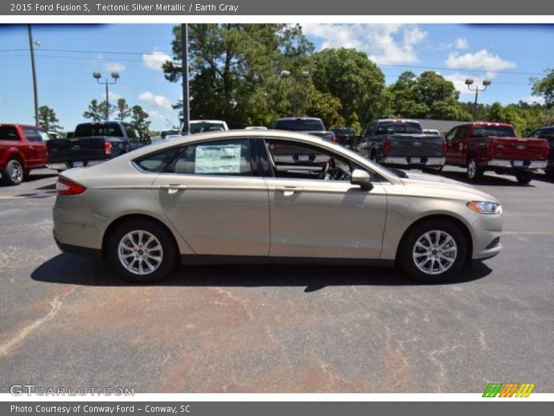 Tectonic Silver Metallic / Earth Gray 2015 Ford Fusion S