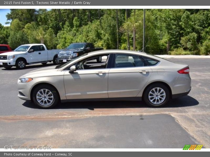 Tectonic Silver Metallic / Earth Gray 2015 Ford Fusion S