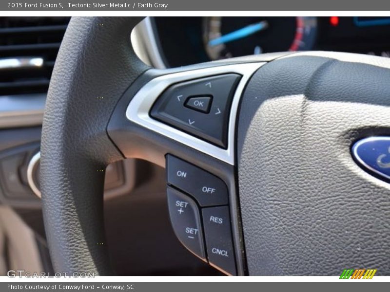 Tectonic Silver Metallic / Earth Gray 2015 Ford Fusion S