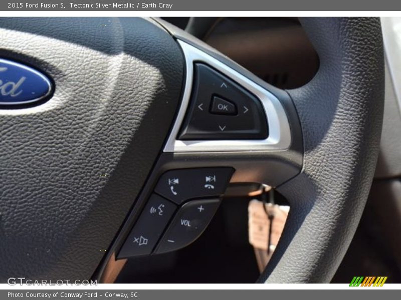 Tectonic Silver Metallic / Earth Gray 2015 Ford Fusion S