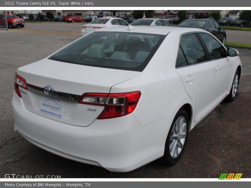 Super White / Ivory 2012 Toyota Camry XLE V6