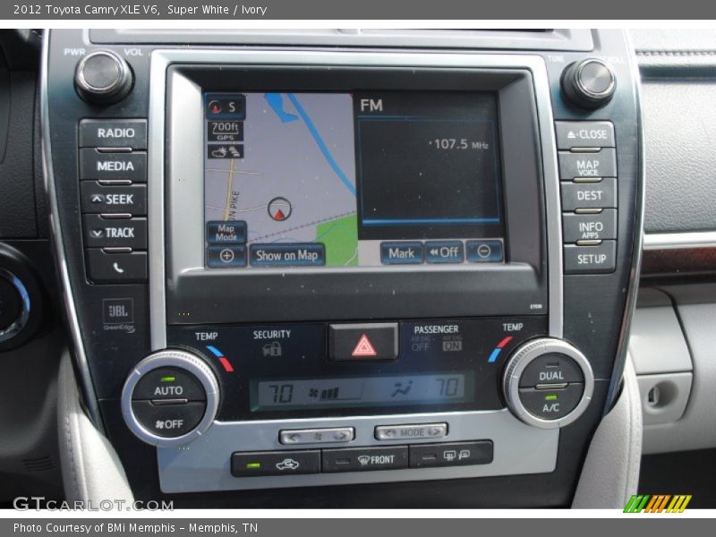 Super White / Ivory 2012 Toyota Camry XLE V6