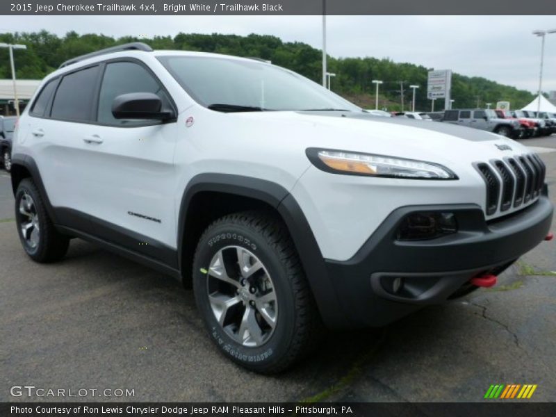 Bright White / Trailhawk Black 2015 Jeep Cherokee Trailhawk 4x4