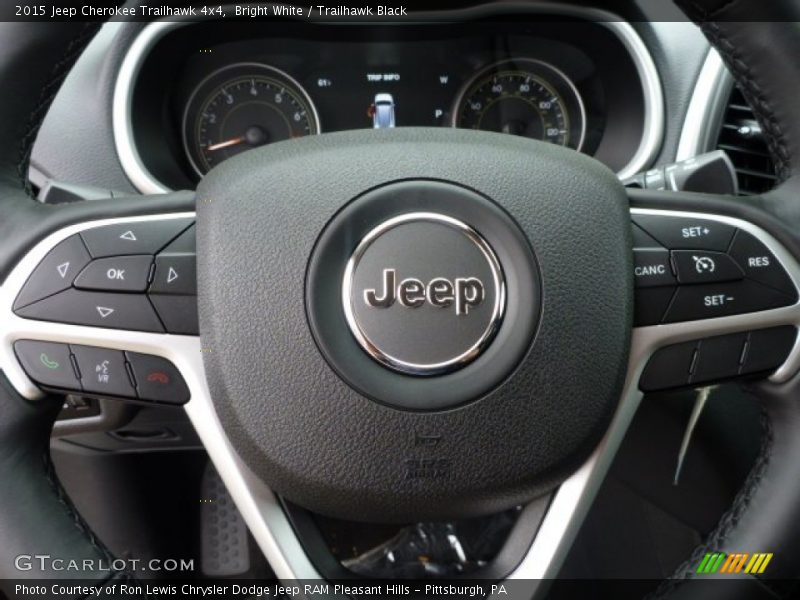 Bright White / Trailhawk Black 2015 Jeep Cherokee Trailhawk 4x4