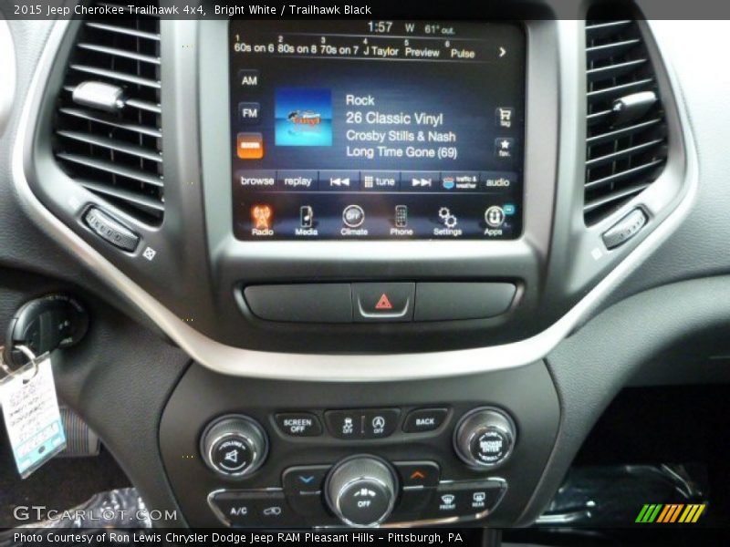 Bright White / Trailhawk Black 2015 Jeep Cherokee Trailhawk 4x4