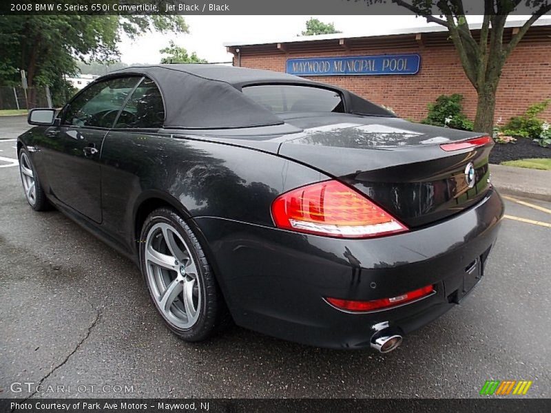 Jet Black / Black 2008 BMW 6 Series 650i Convertible