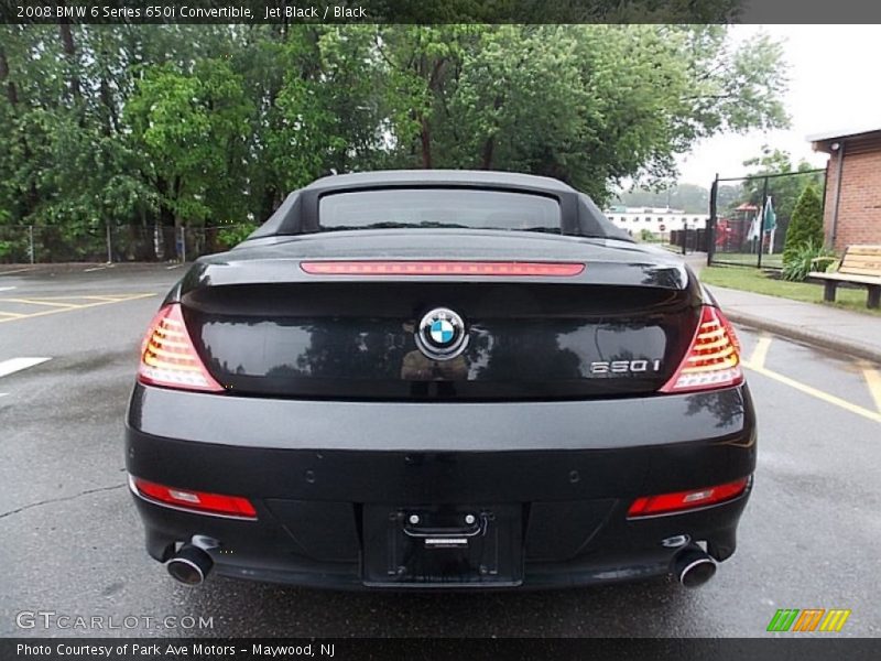 Jet Black / Black 2008 BMW 6 Series 650i Convertible